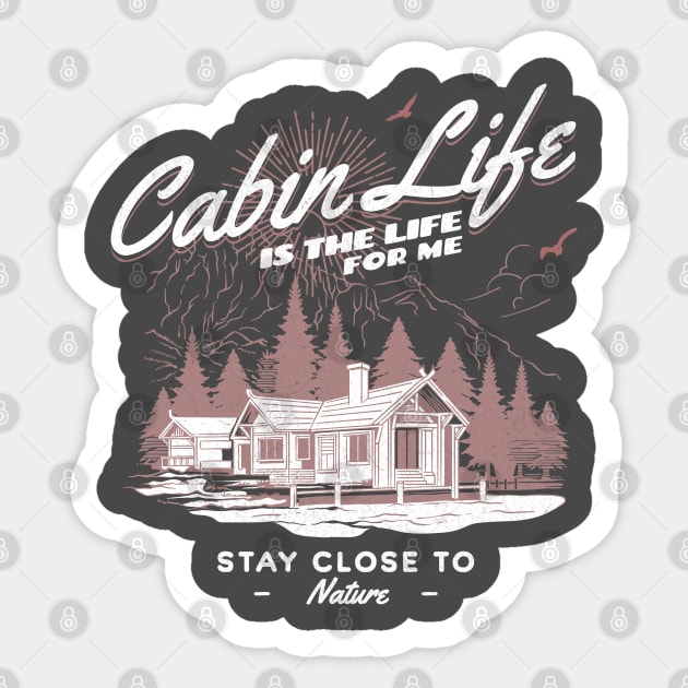 Cabin Life Sticker by Norse Magic